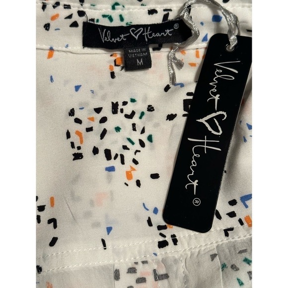 Velvet Heart High Low Button Up Blouse Sz M - Picture 6 of 8